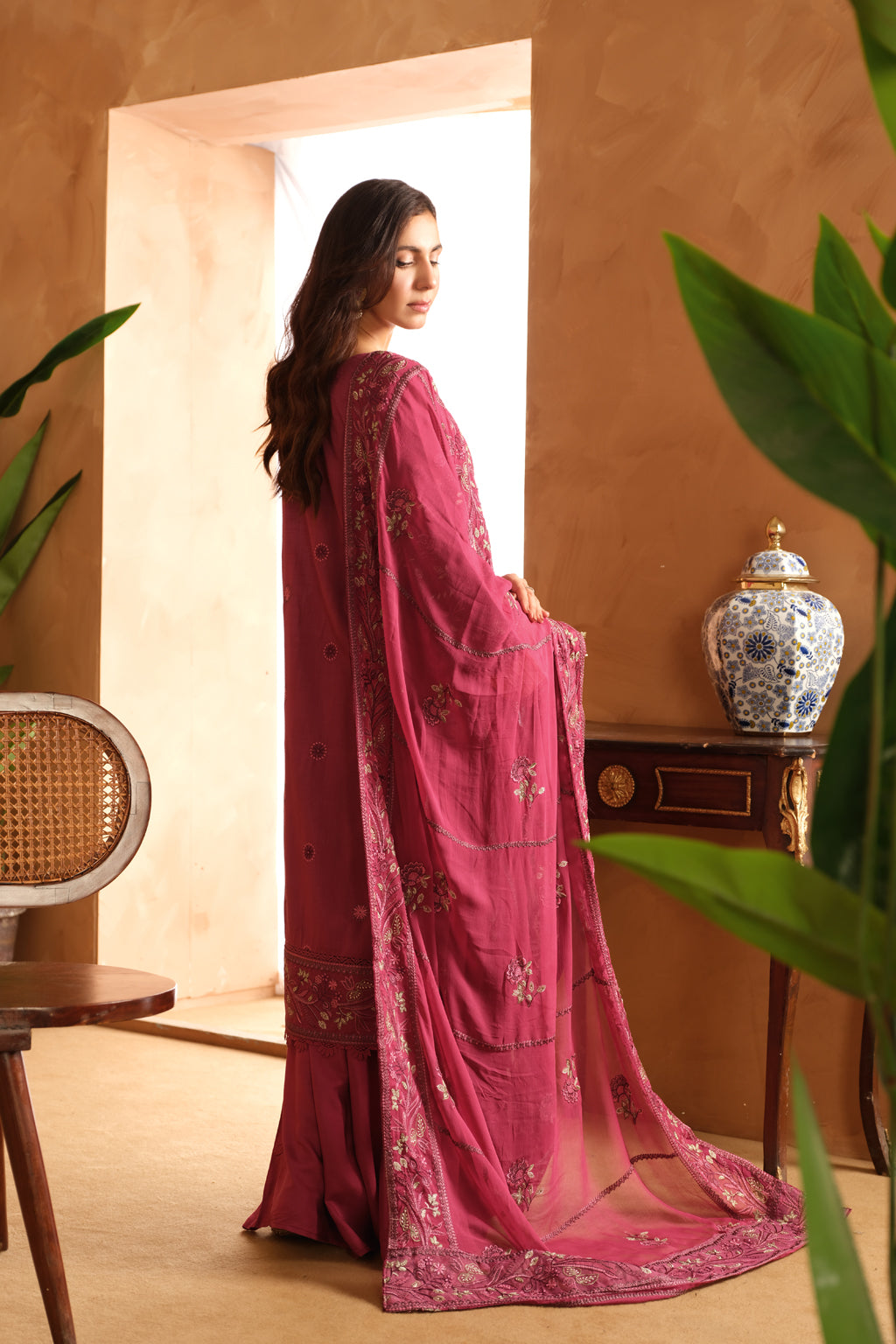 Johra | Shah Jahan Embroidered Viscose | JH-267-SJ - Official Johra stockist in UK - Sakeena London