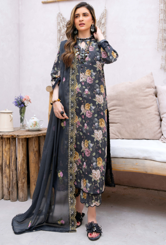 Humdum | Gardenia Lawn 24 | PLG 3 - D03 - Official HumDum stockist in UK - Sakeena London