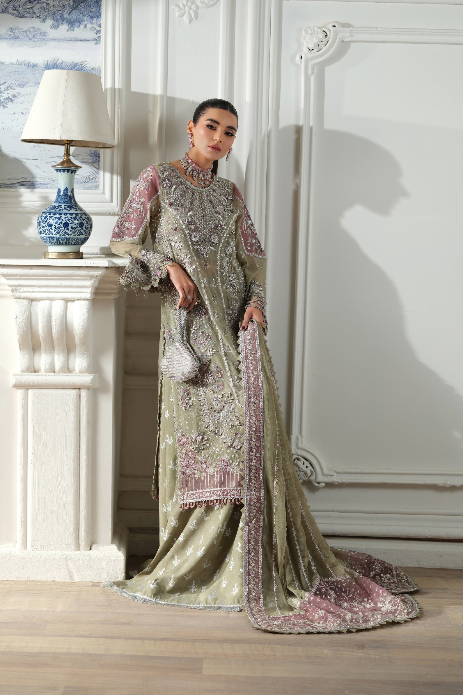 Maryam Hussain | Meer Embroidered Chiffon | Jhoomro Meer-07