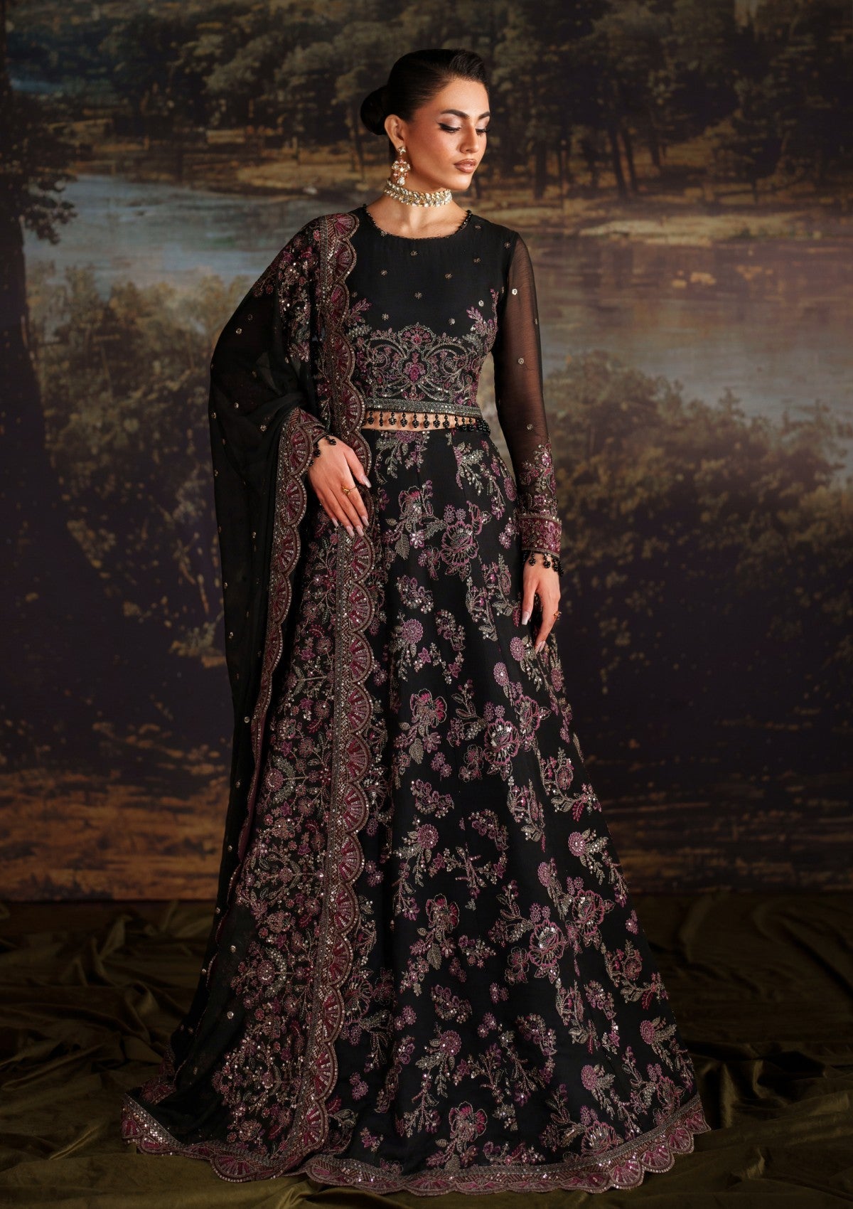 Formals - Zarif - Premium Chiffon 25 - ZRF#04 - VICTORIA