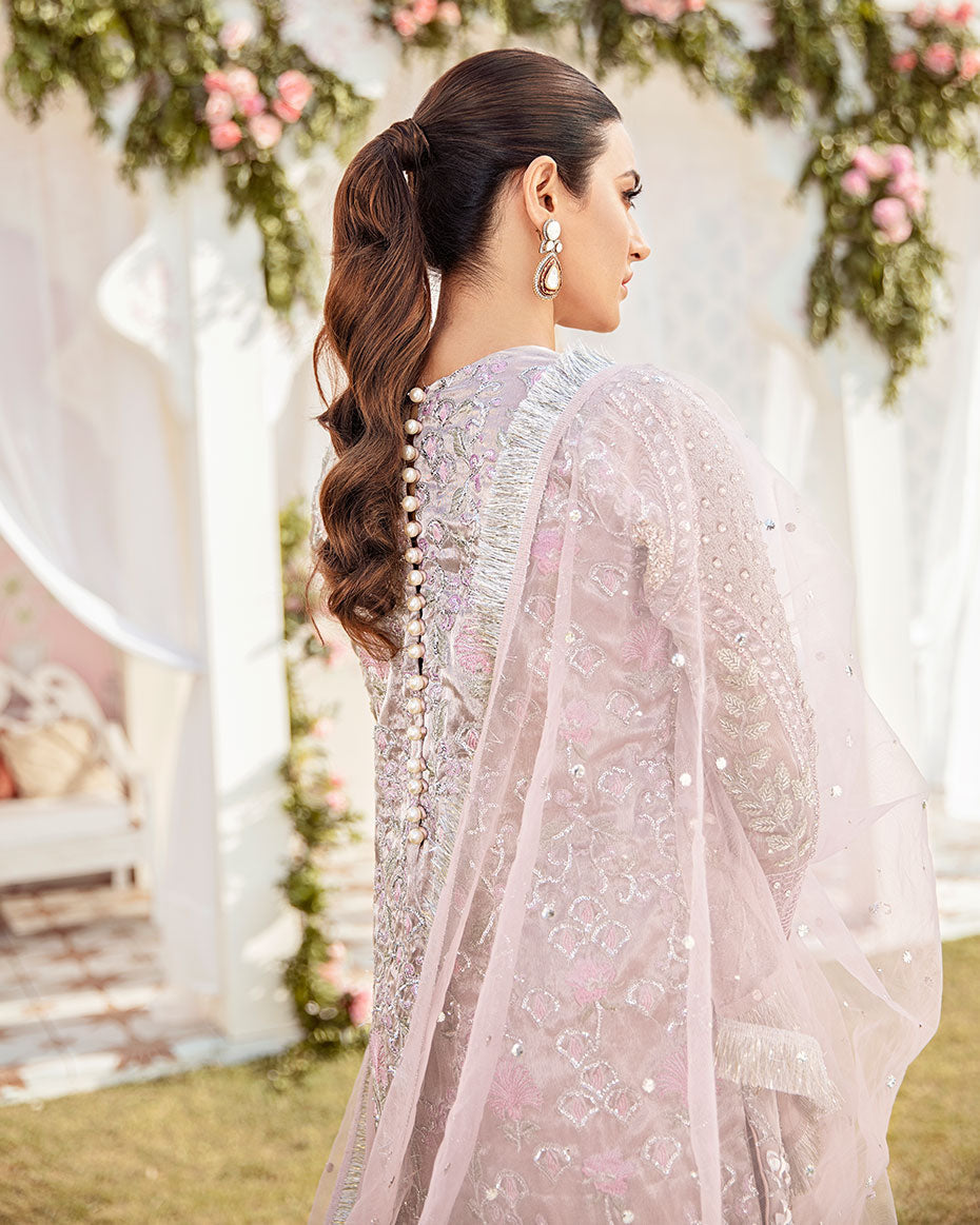 Gulaal | Wedding Formals | CLAIR EMBROIDERED NET 3-PIECE SUIT WS-05 - Official Gulaal stockist in UK - Sakeena London