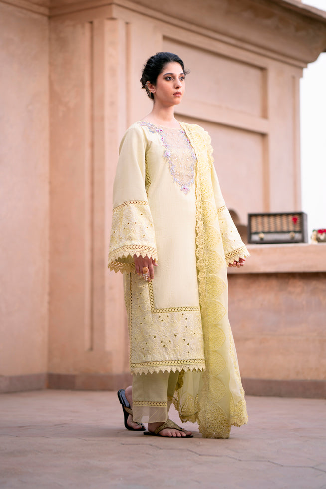 Fozia Khalid | Kahani Silk Luxury Dresses | Suraiya - Official Fozia Khalid stockist in UK - Sakeena London