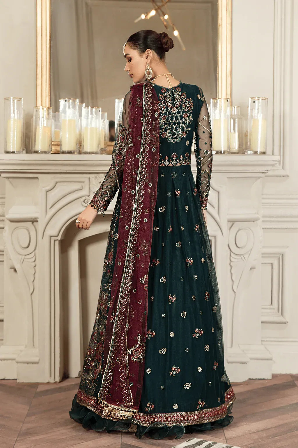 Zarif | Mehroz Formals | PINE GREEN - Official Zarif stockist in UK - Sakeena London
