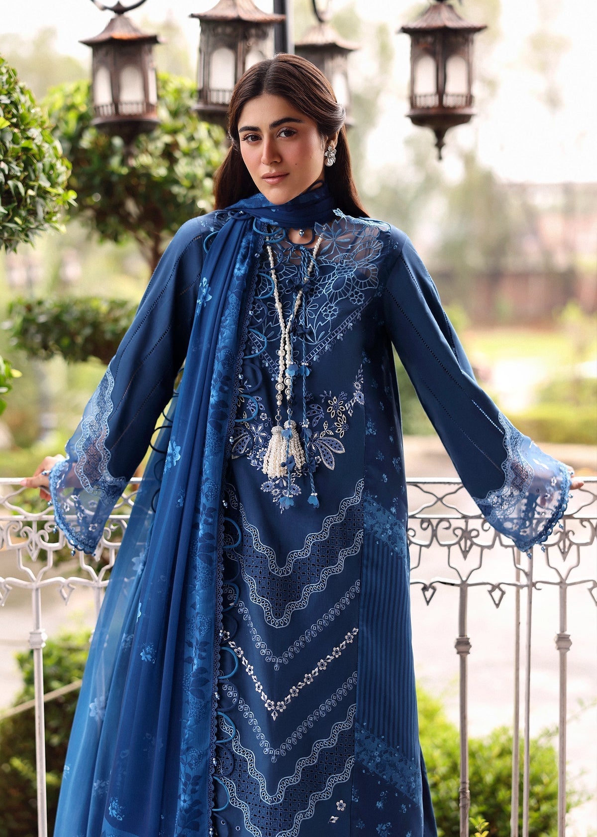 Sardinia | Embroidered Lawn Edit 26 | Terrace Blue