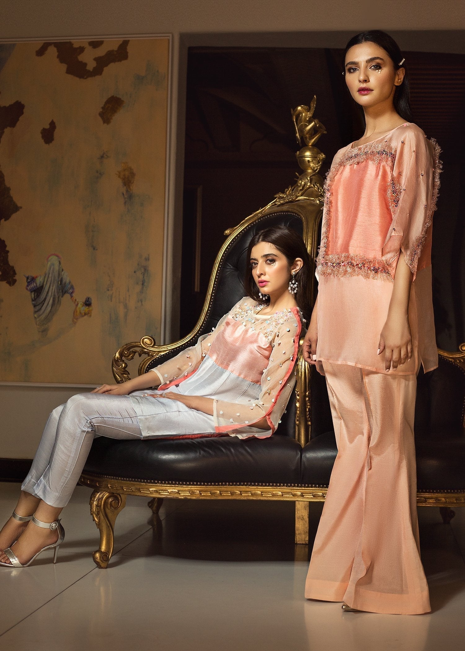 Hana | Serendipity Ready to Wear | Peach Ripple - Official Hana stockist in UK - Sakeena London