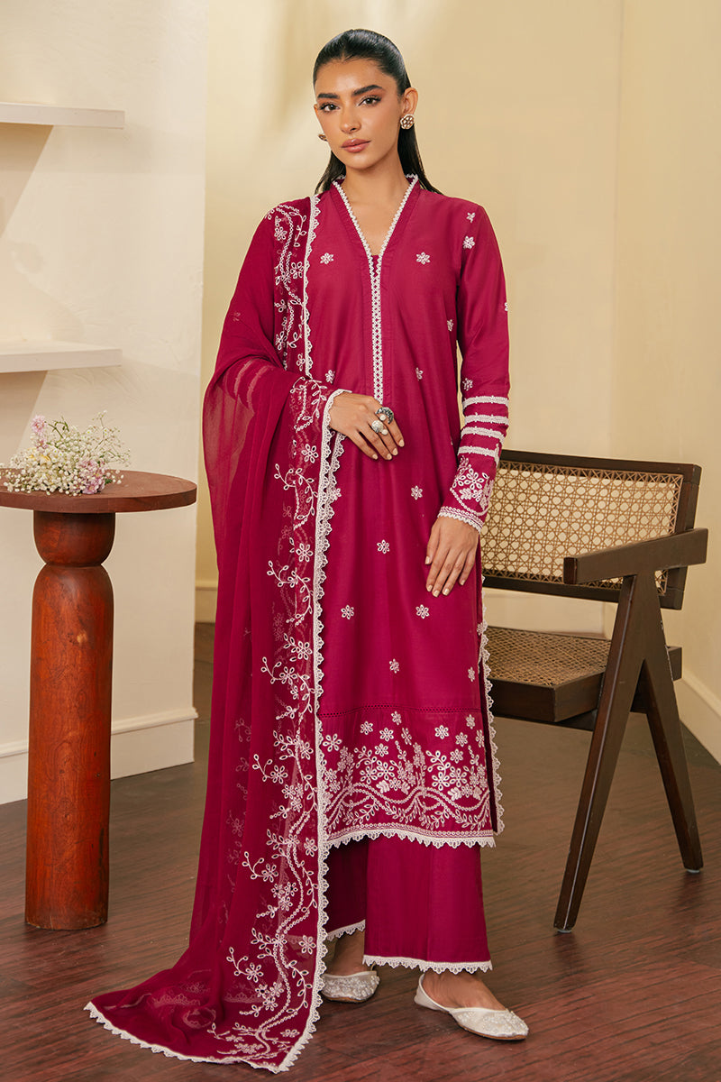 Cross Stitch | Embroidered Lawn Mahiri 24 | ROSE IMPRESSION - Official Cross Stitch stockist in UK - Sakeena London