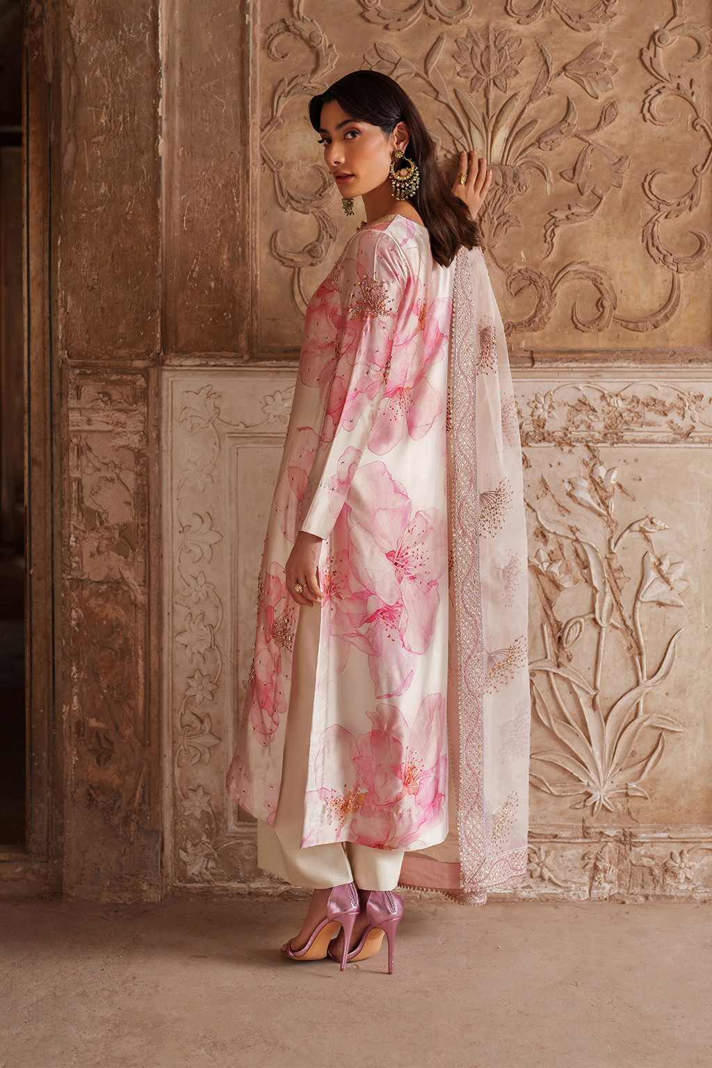 Iznik | Festive Formal | UE-547 Printed Charmeuse - Official Iznik stockist in UK - Sakeena London