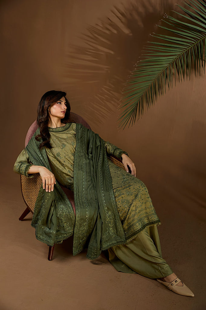 Sobia Nazir | Winter Shawl 25 | Design 2A - Official Sobia Nazir stockist in UK - Sakeena London