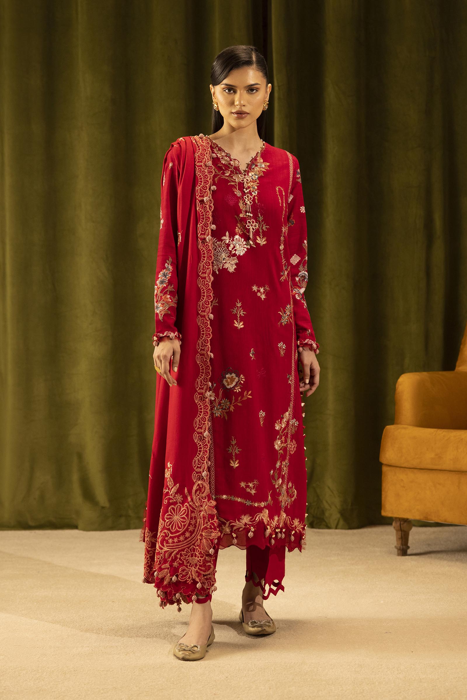 Sana Safinaz | Muzlin Winter 25 | M253-002A - Official Sana Safinaz stockist in UK - Sakeena London