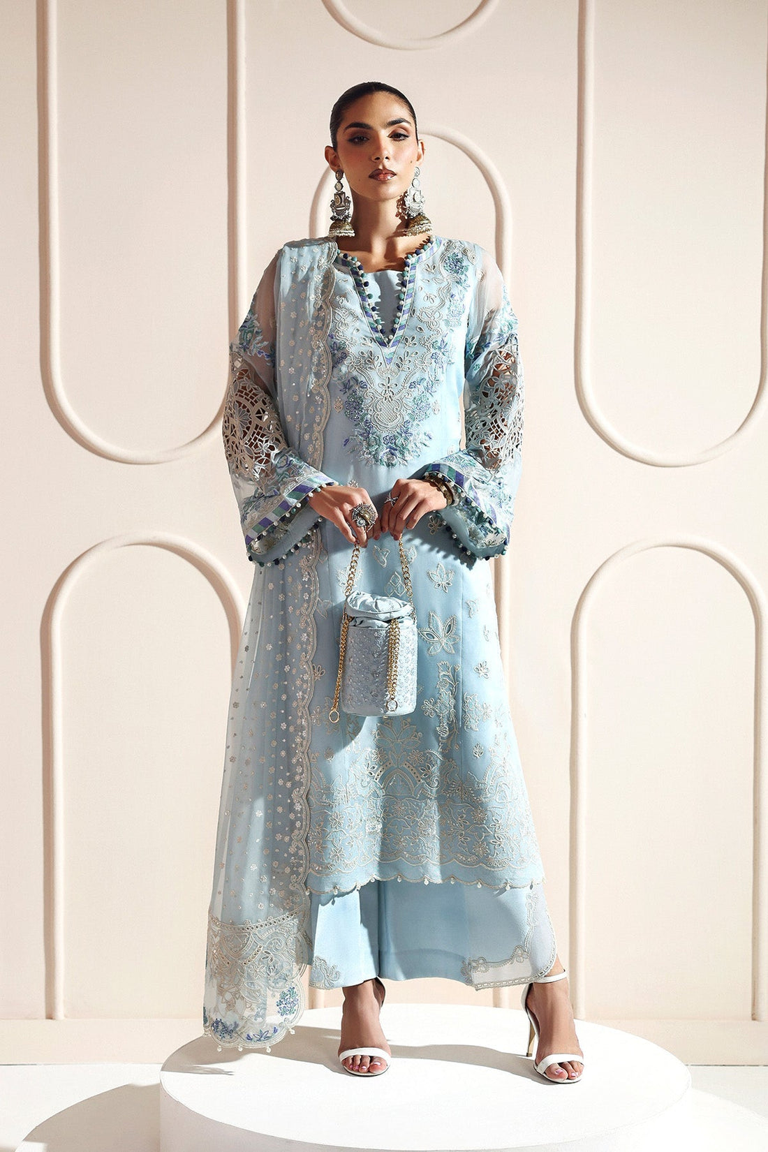 Alizeh | Aymal Luxury Bamber Chiffon | DHANAK - Official Alizeh stockist in UK - Sakeena London