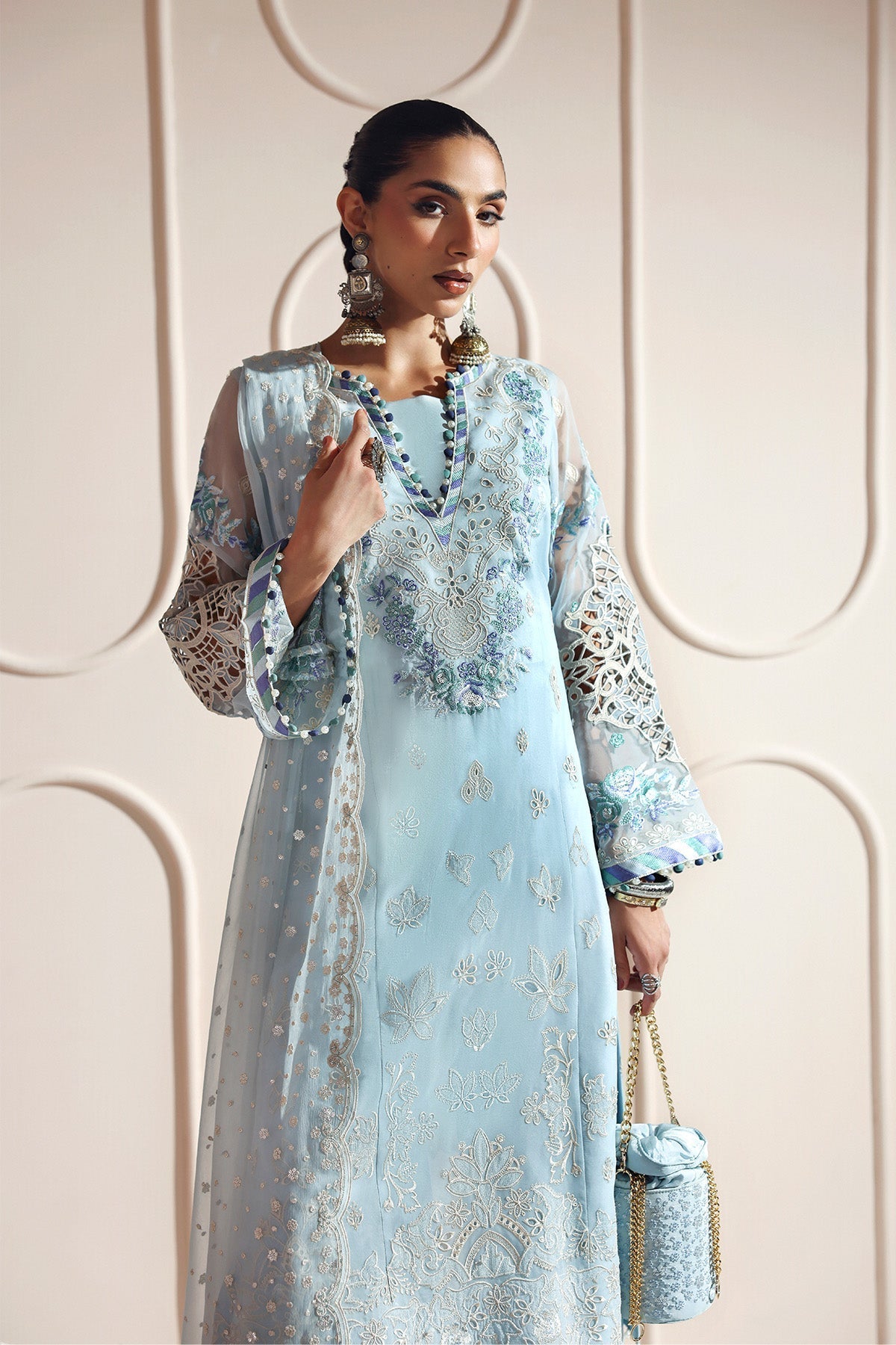 Alizeh | Aymal Luxury Bamber Chiffon | DHANAK - Official Alizeh stockist in UK - Sakeena London
