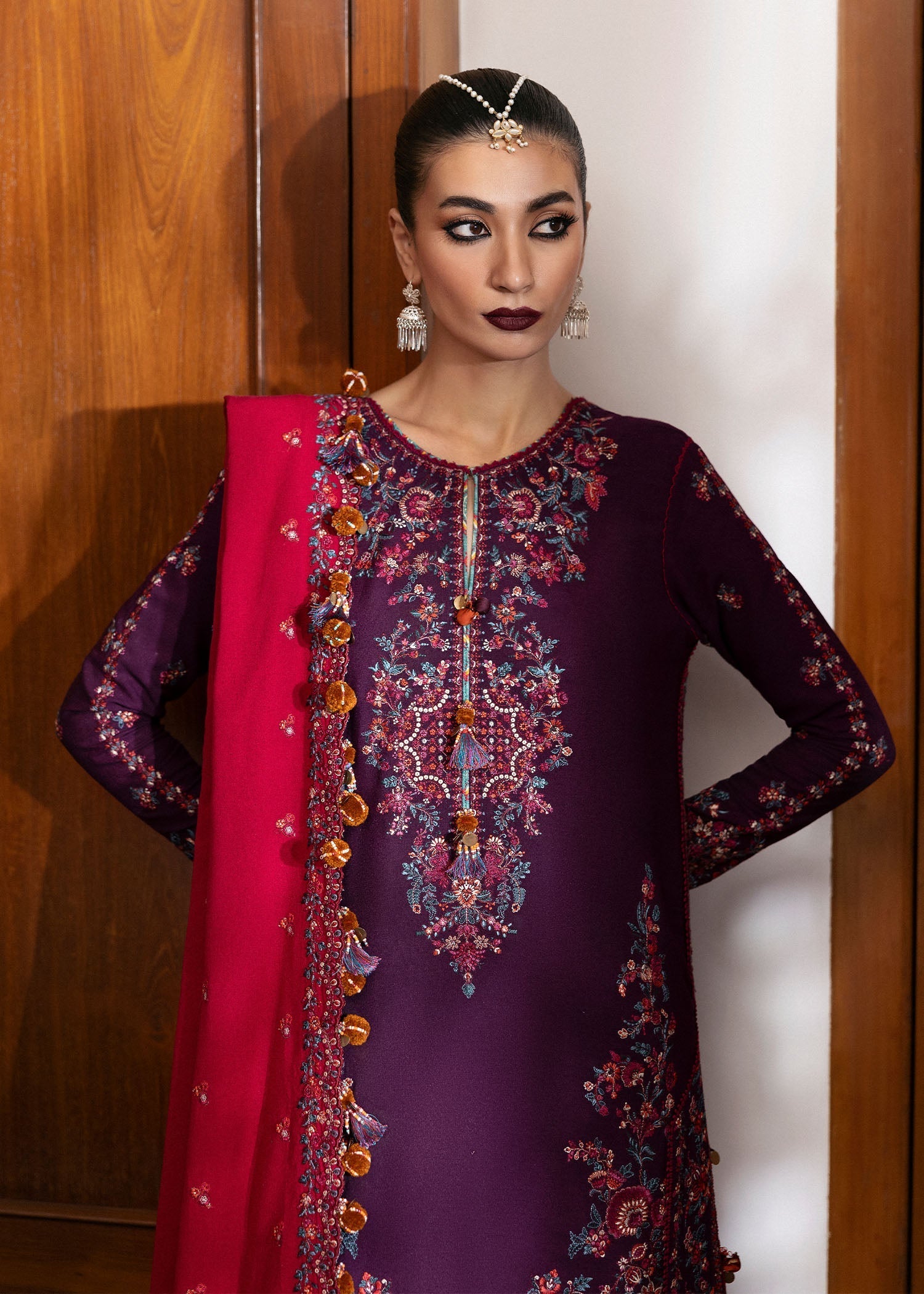 Hussain Rehar | Karandi Winter 24 | Liliana - Official Hussain Rehar stockist in UK - Sakeena London