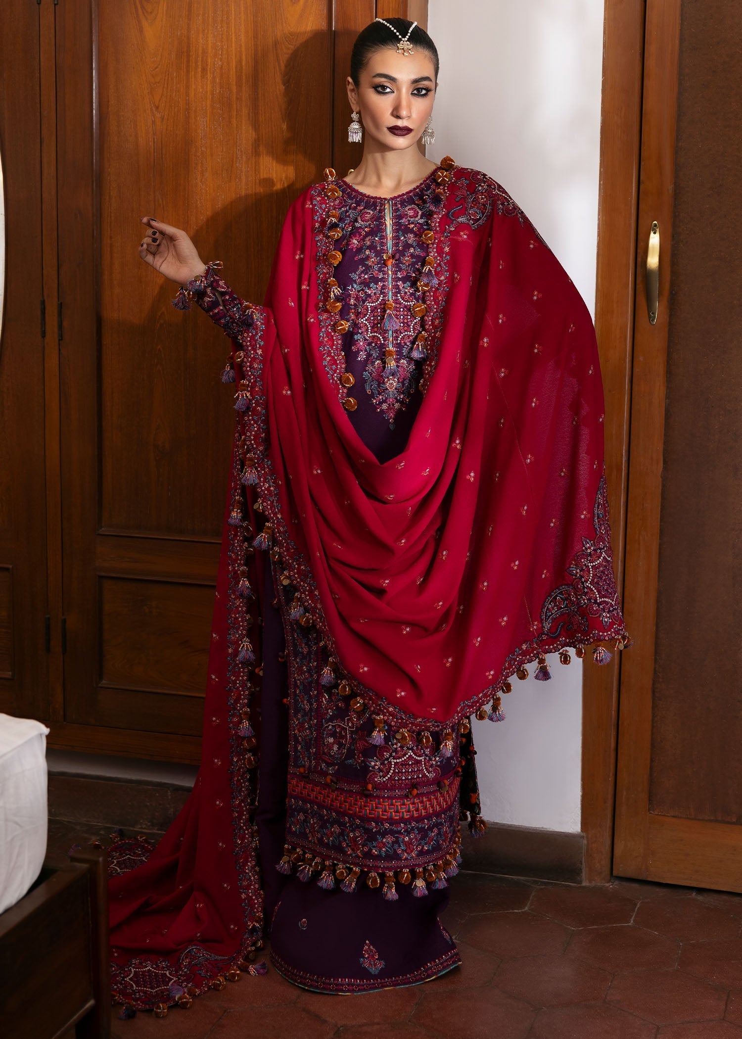 Hussain Rehar | Karandi Winter 24 | Liliana - Official Hussain Rehar stockist in UK - Sakeena London