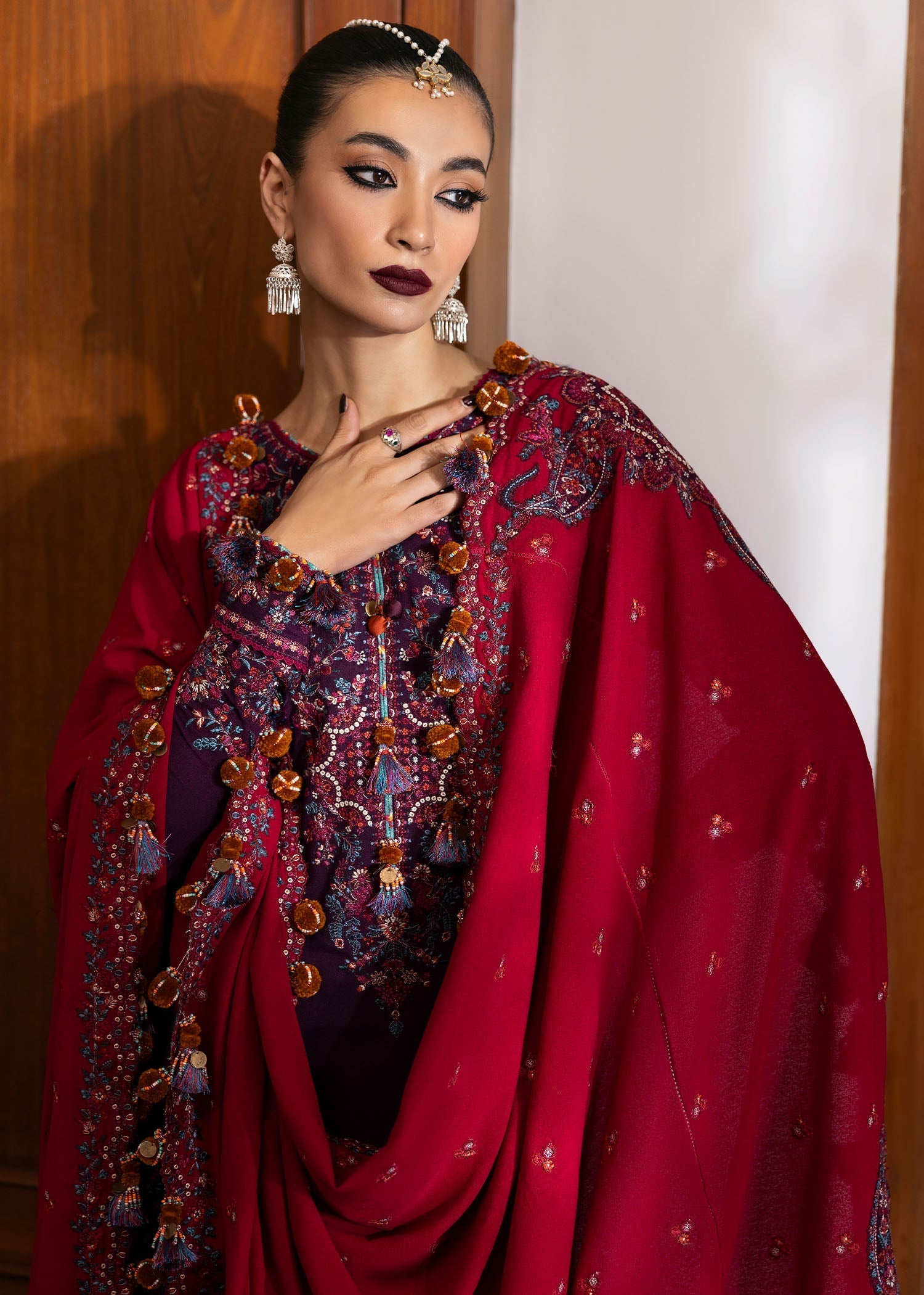 Hussain Rehar | Karandi Winter 24 | Liliana - Official Hussain Rehar stockist in UK - Sakeena London