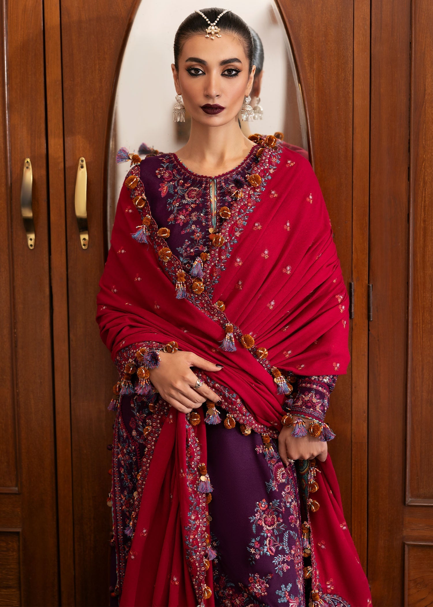 Hussain Rehar | Karandi Winter 24 | Liliana - Official Hussain Rehar stockist in UK - Sakeena London