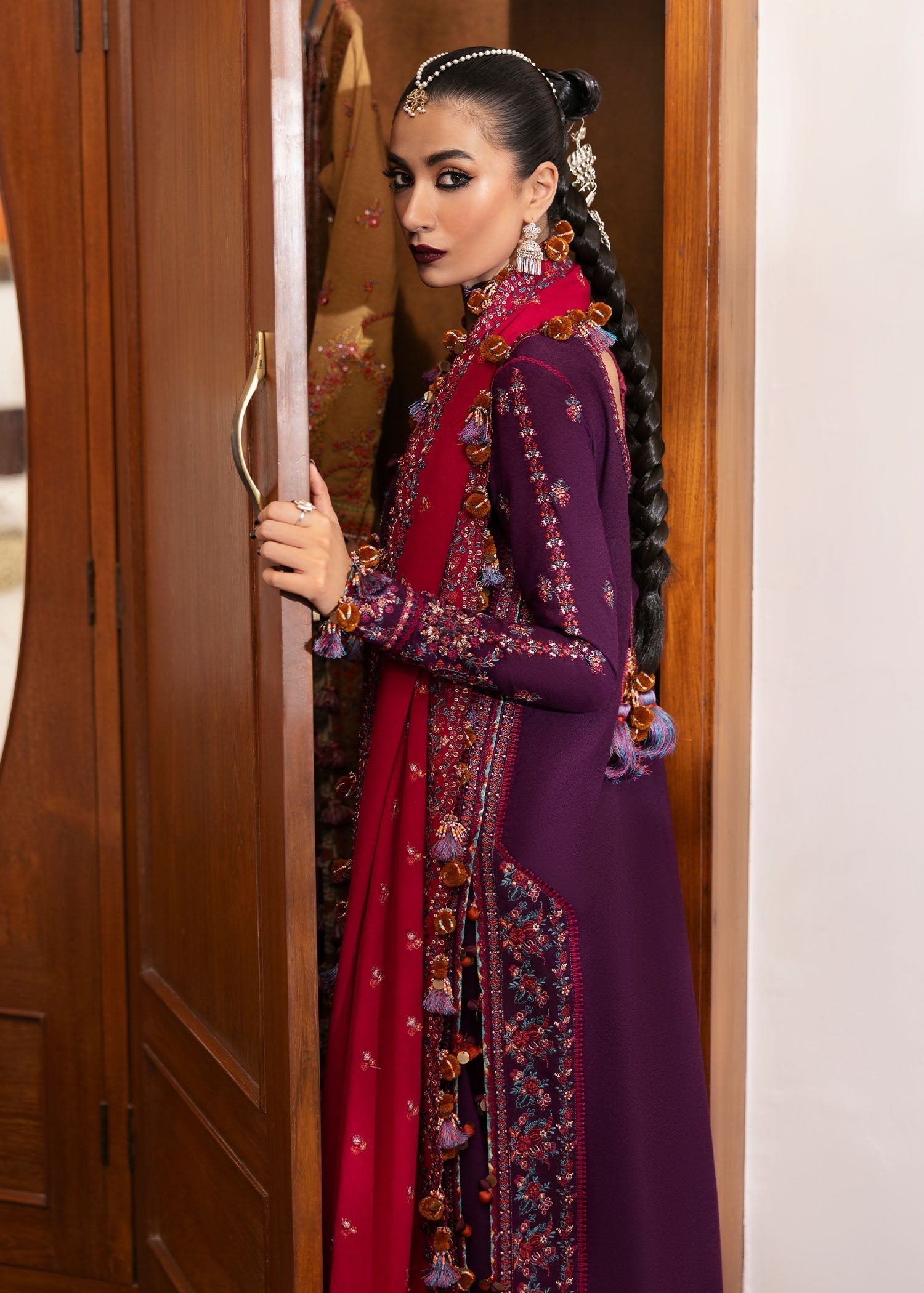 Hussain Rehar | Karandi Winter 24 | Liliana - Official Hussain Rehar stockist in UK - Sakeena London