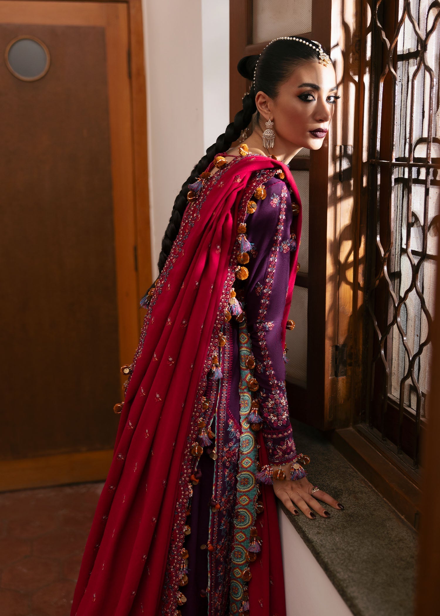 Hussain Rehar | Karandi Winter 24 | Liliana - Official Hussain Rehar stockist in UK - Sakeena London