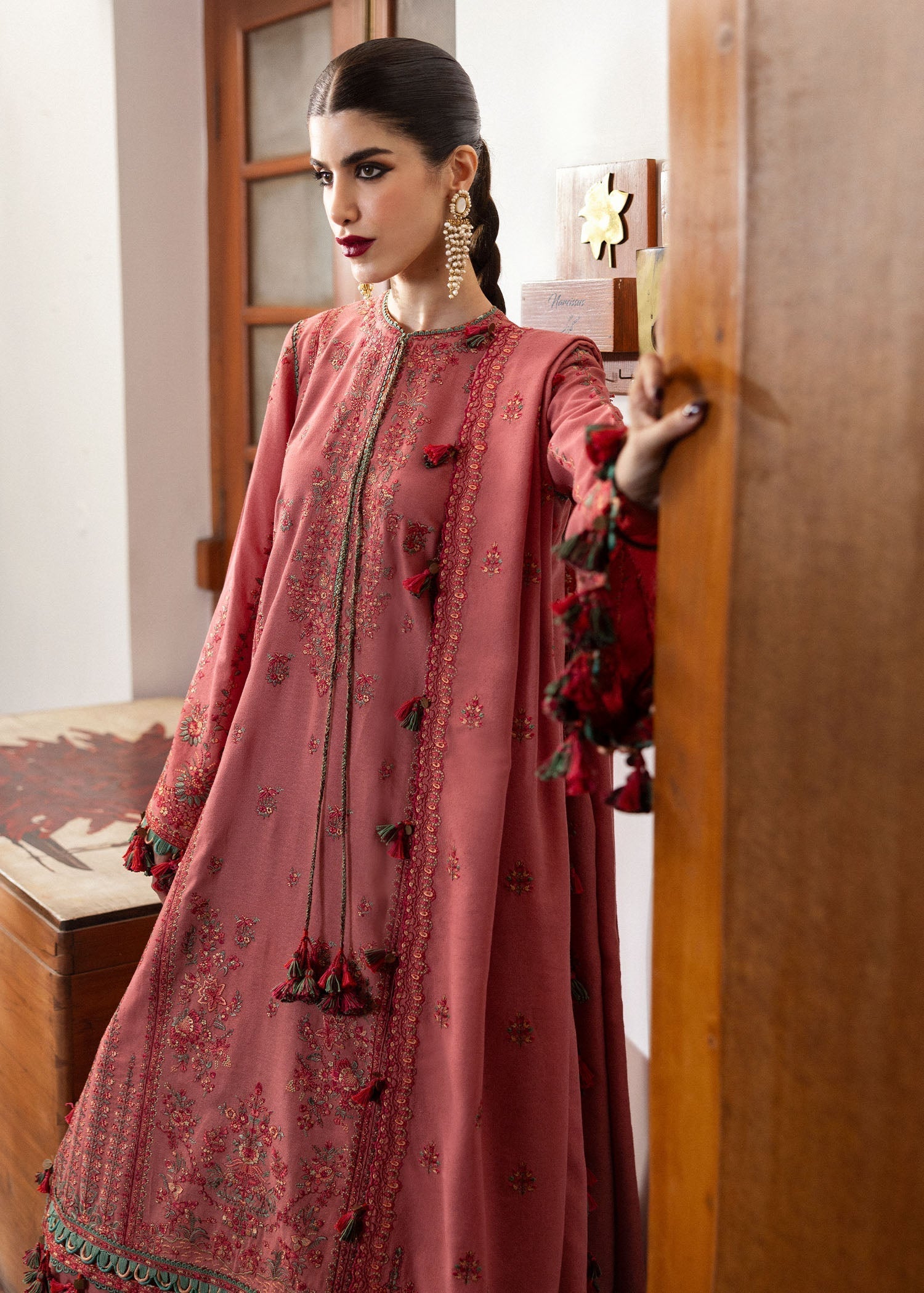Hussain Rehar | Karandi Winter 24 | Tulle - Official Hussain Rehar stockist in UK - Sakeena London