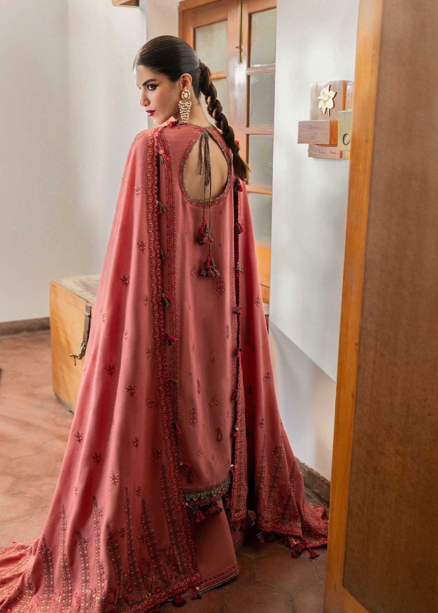 Hussain Rehar | Karandi Winter 24 | Tulle - Official Hussain Rehar stockist in UK - Sakeena London