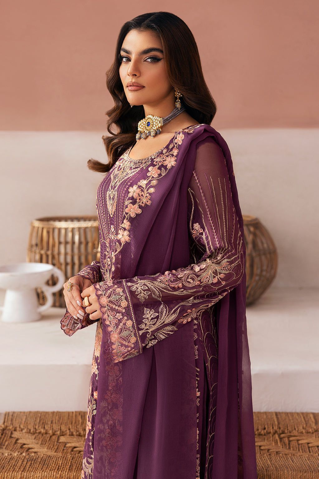 Ramsha | Arzoo Chiffon | U-112 - Official Ramsha stockist in UK - Sakeena London