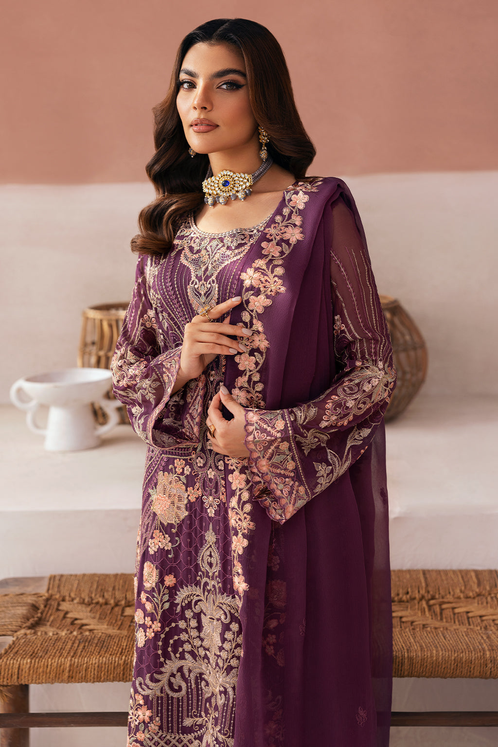 Ramsha | Arzoo Chiffon | U-112 - Official Ramsha stockist in UK - Sakeena London