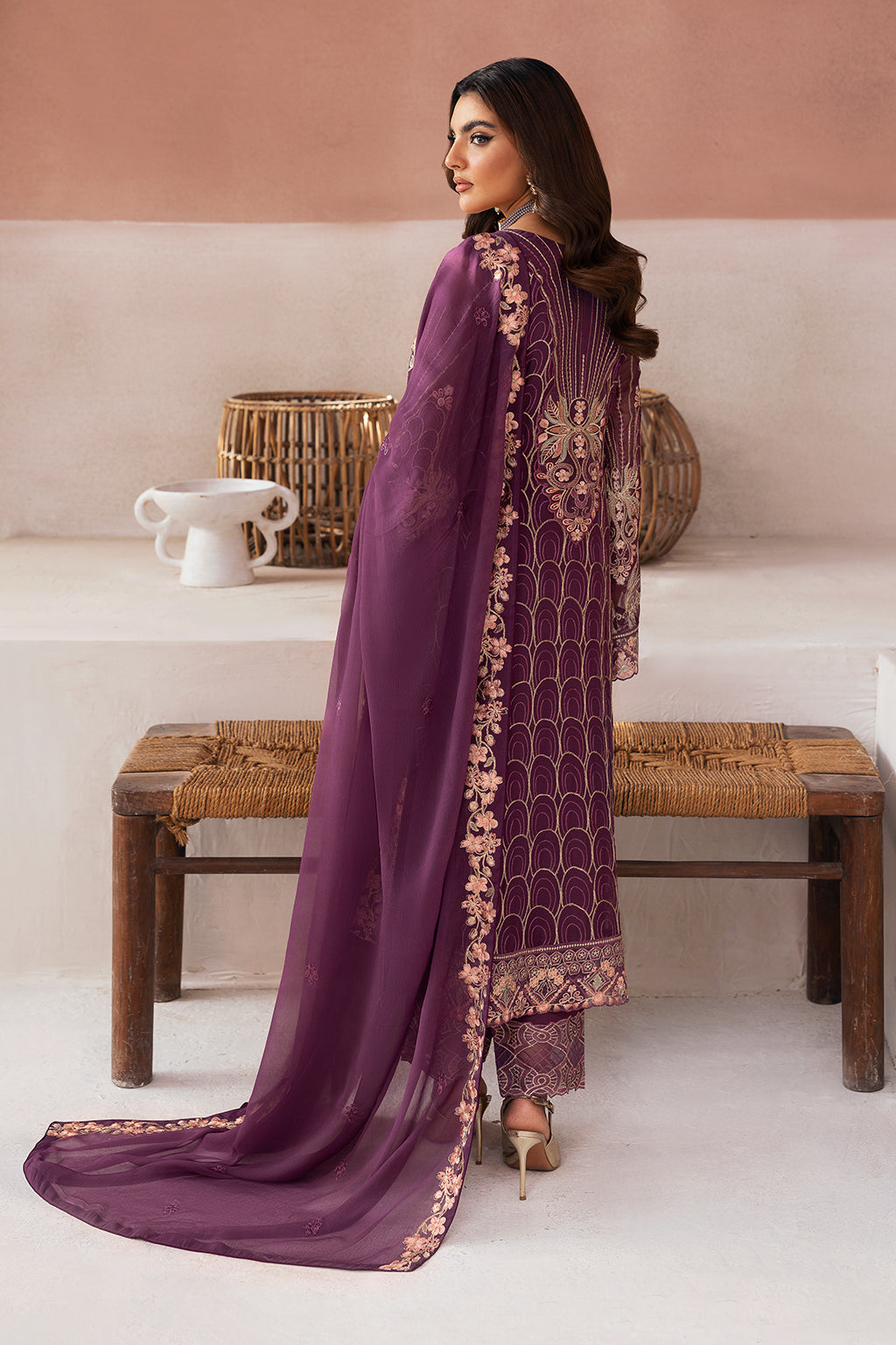 Ramsha | Arzoo Chiffon | U-112 - Official Ramsha stockist in UK - Sakeena London