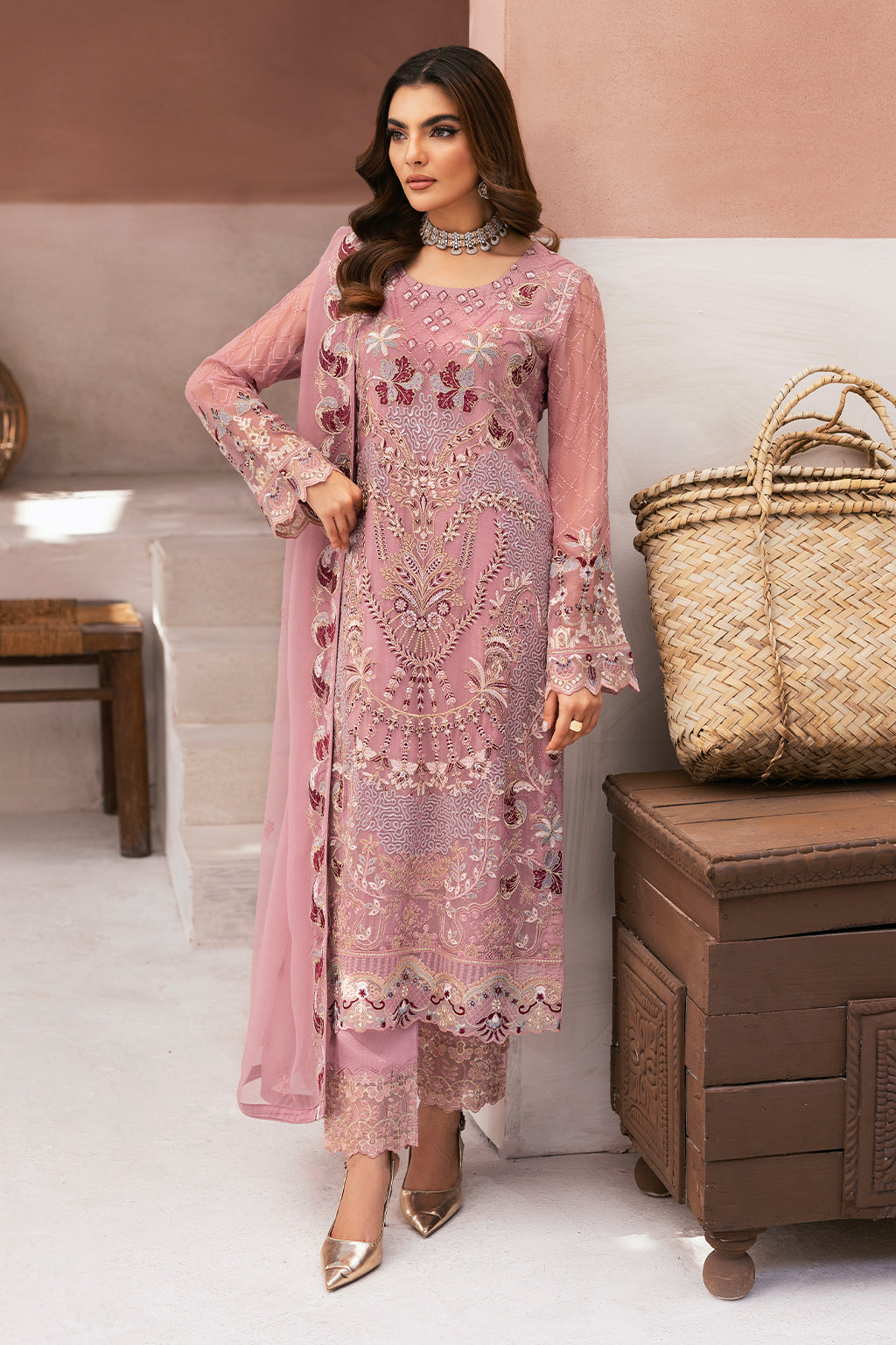 Ramsha | Arzoo Chiffon | U-109 - Official Ramsha stockist in UK - Sakeena London
