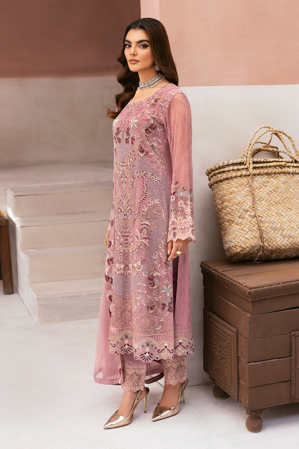 Ramsha | Arzoo Chiffon | U-109 - Official Ramsha stockist in UK - Sakeena London