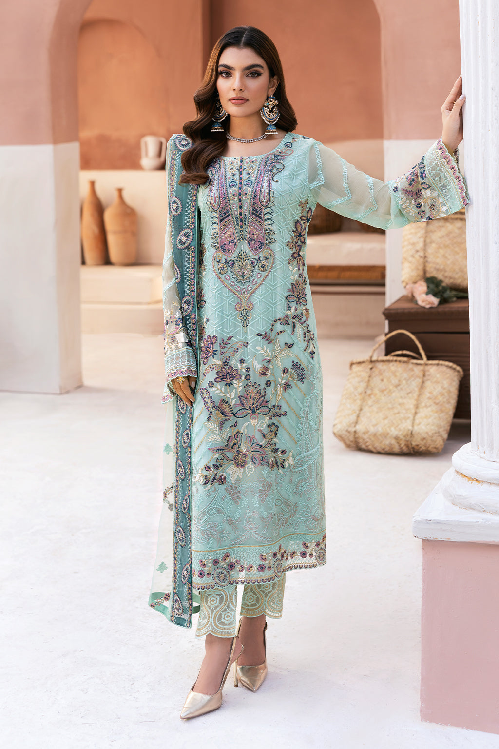 Ramsha | Arzoo Chiffon | U-108 - Official Ramsha stockist in UK - Sakeena London