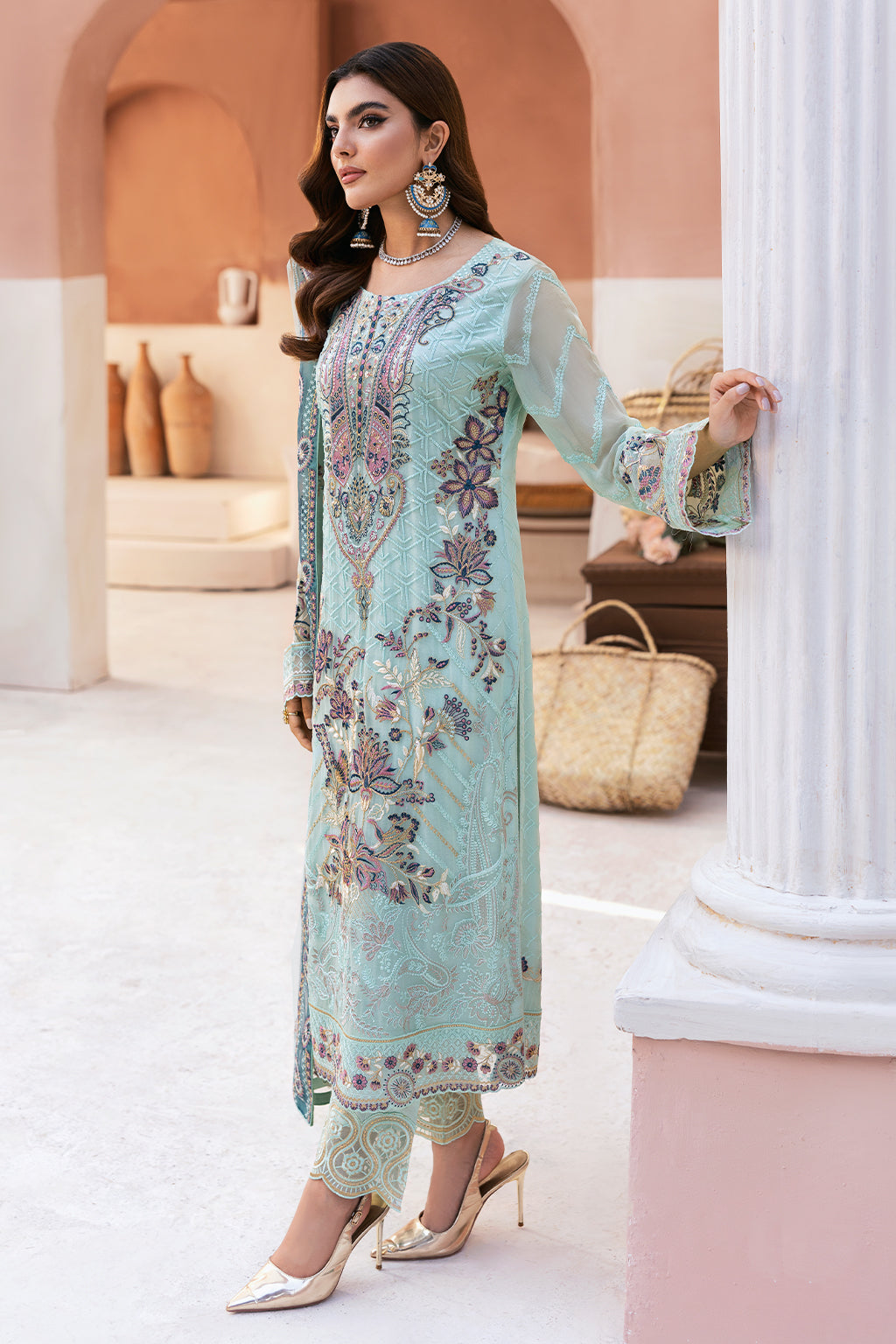 Ramsha | Arzoo Chiffon | U-108 - Official Ramsha stockist in UK - Sakeena London