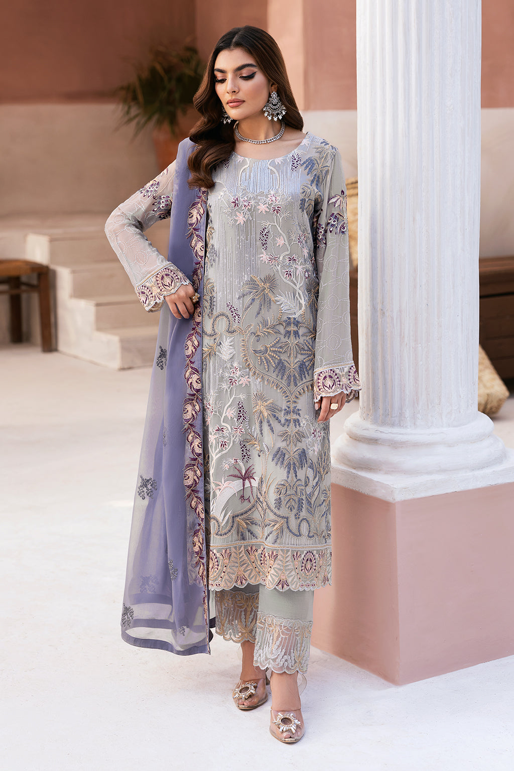 Ramsha | Arzoo Chiffon | U-102 - Official Ramsha stockist in UK - Sakeena London