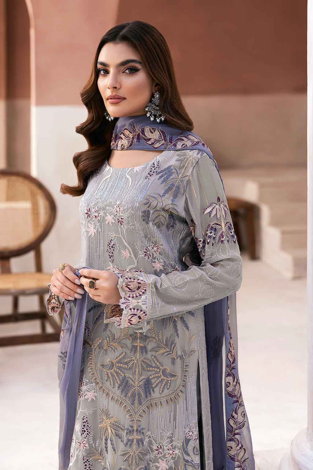 Ramsha | Arzoo Chiffon | U-102 - Official Ramsha stockist in UK - Sakeena London