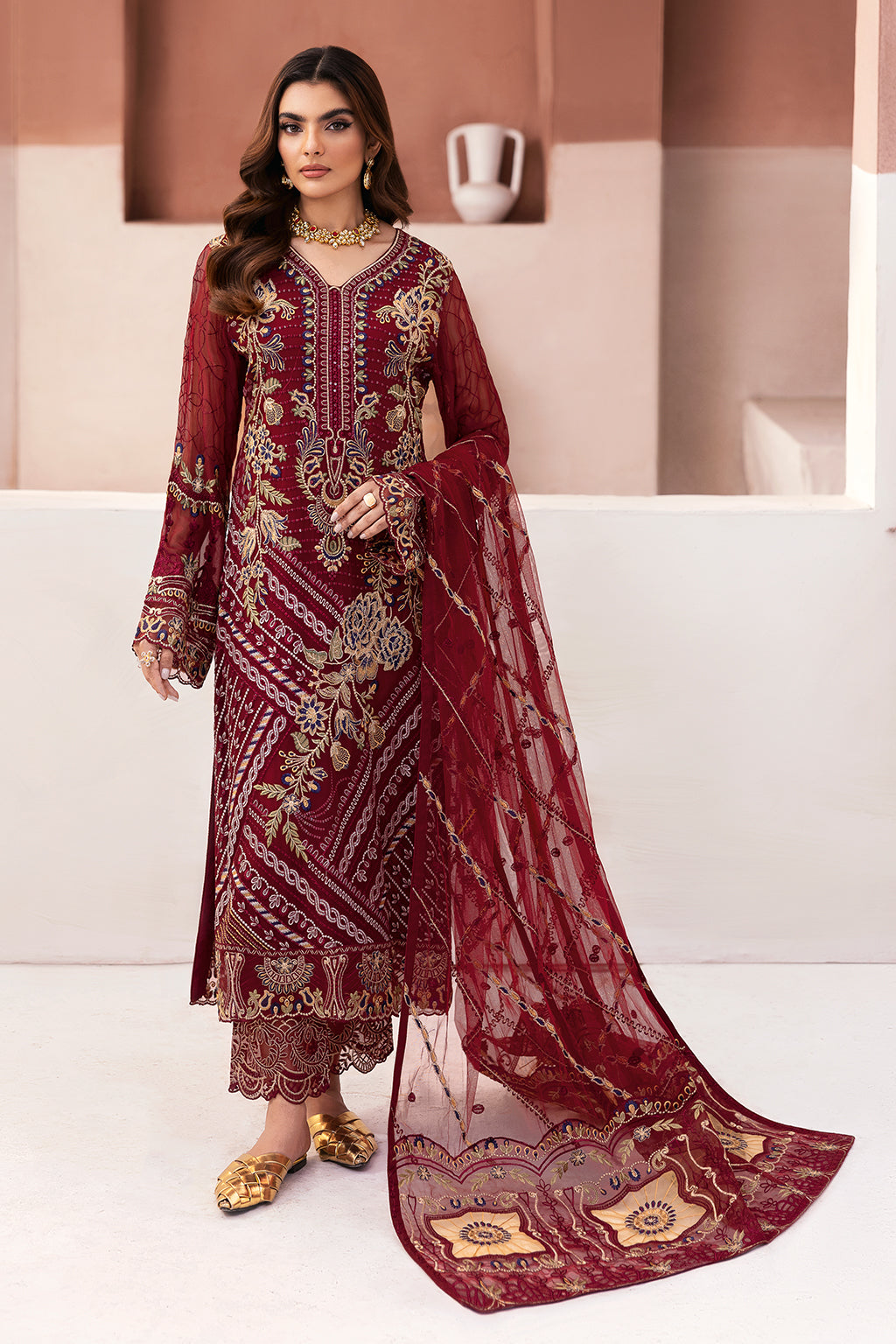 Ramsha | Arzoo Chiffon | U-106 - Official Ramsha stockist in UK - Sakeena London