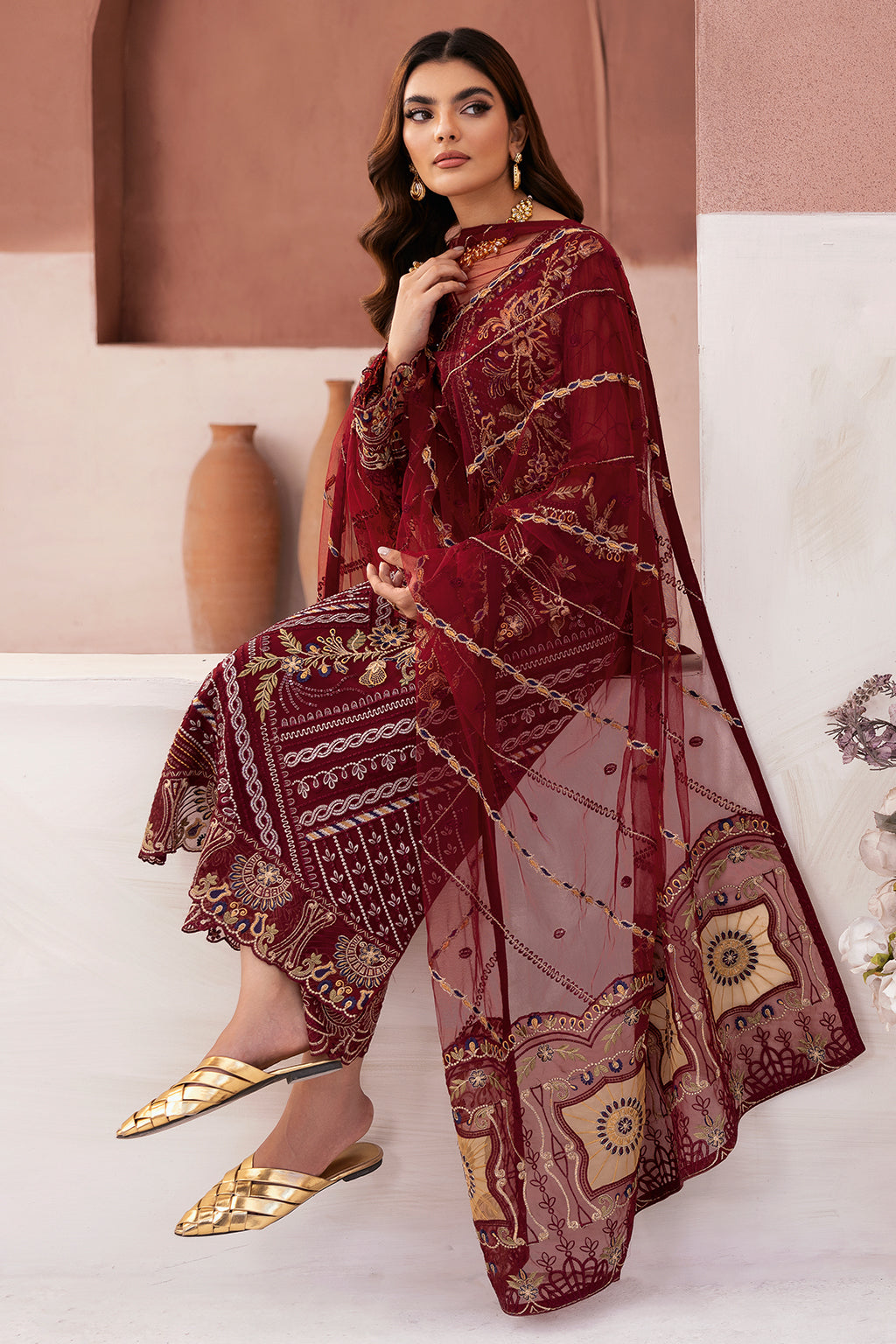 Ramsha | Arzoo Chiffon | U-106 - Official Ramsha stockist in UK - Sakeena London