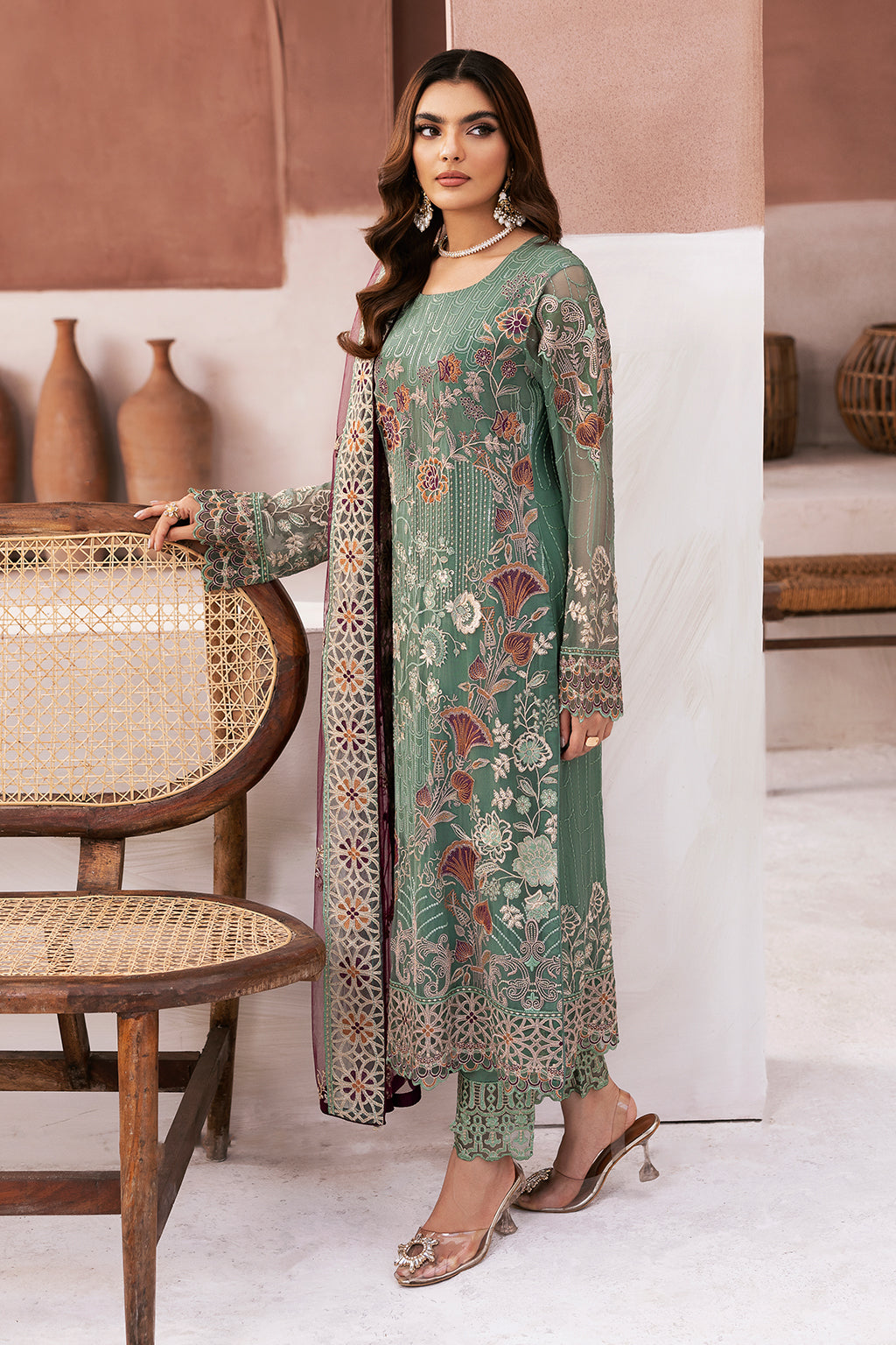 Ramsha | Arzoo Chiffon | U-103 - Official Ramsha stockist in UK - Sakeena London