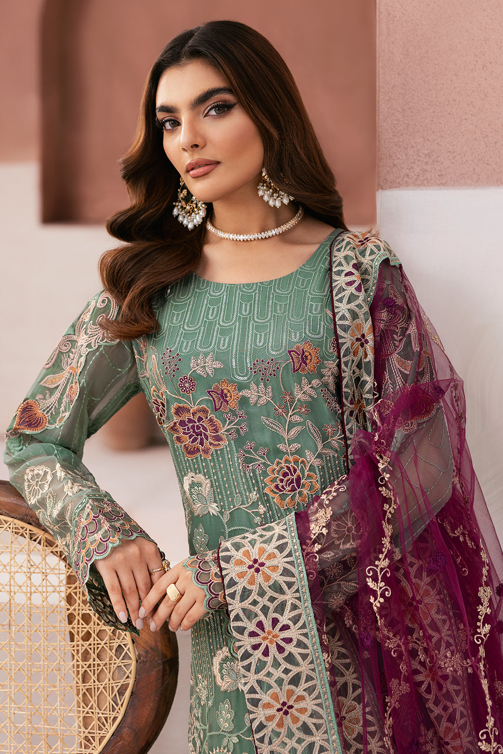 Ramsha | Arzoo Chiffon | U-103 - Official Ramsha stockist in UK - Sakeena London