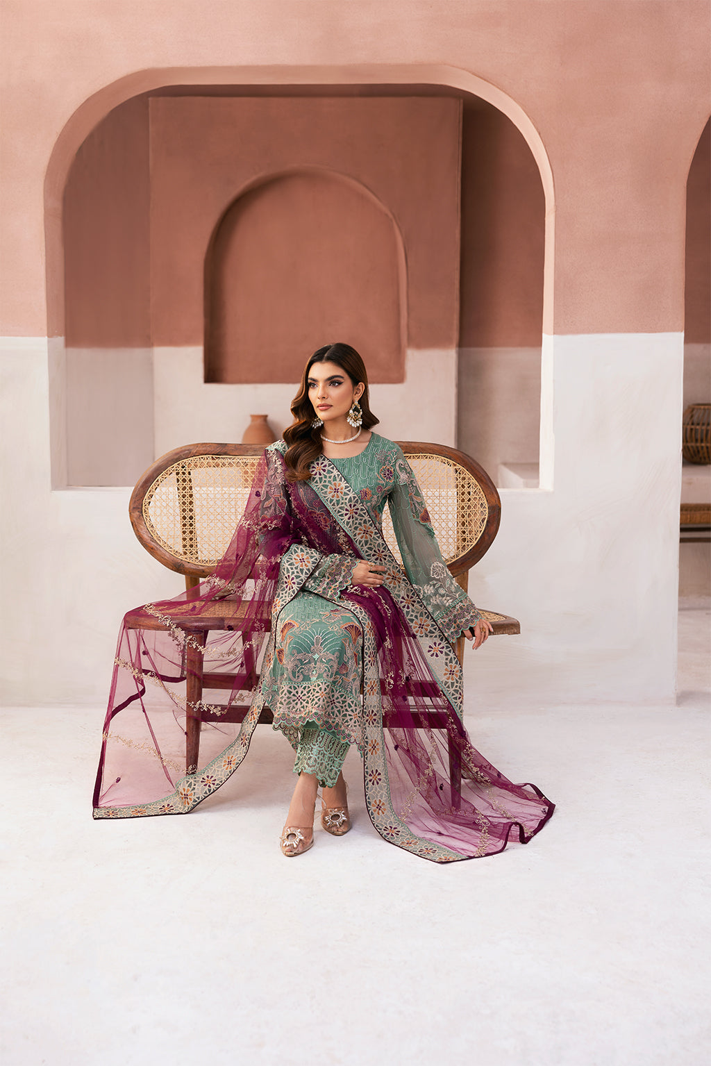 Ramsha | Arzoo Chiffon | U-103 - Official Ramsha stockist in UK - Sakeena London