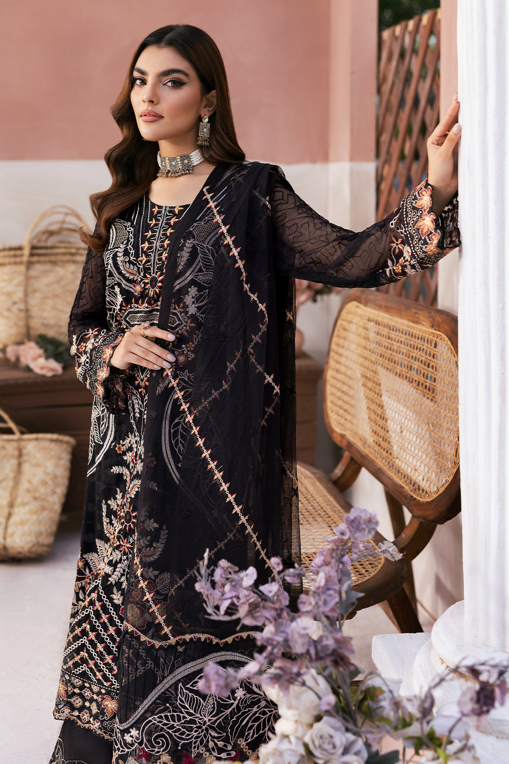 Ramsha | Arzoo Chiffon | U-107 - Official Ramsha stockist in UK - Sakeena London