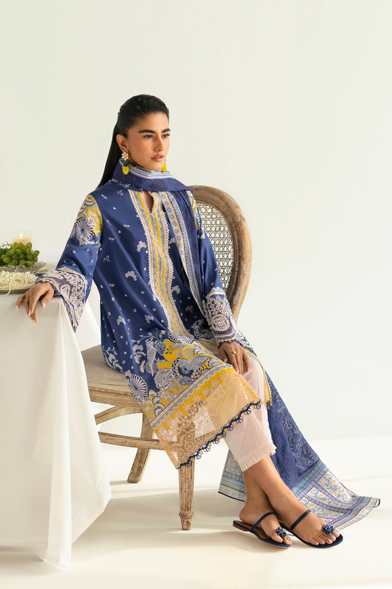 Qalamkar | Q Prints 2025 | PQ-02 HINA - Official Qalamkar stockist in UK - Sakeena London