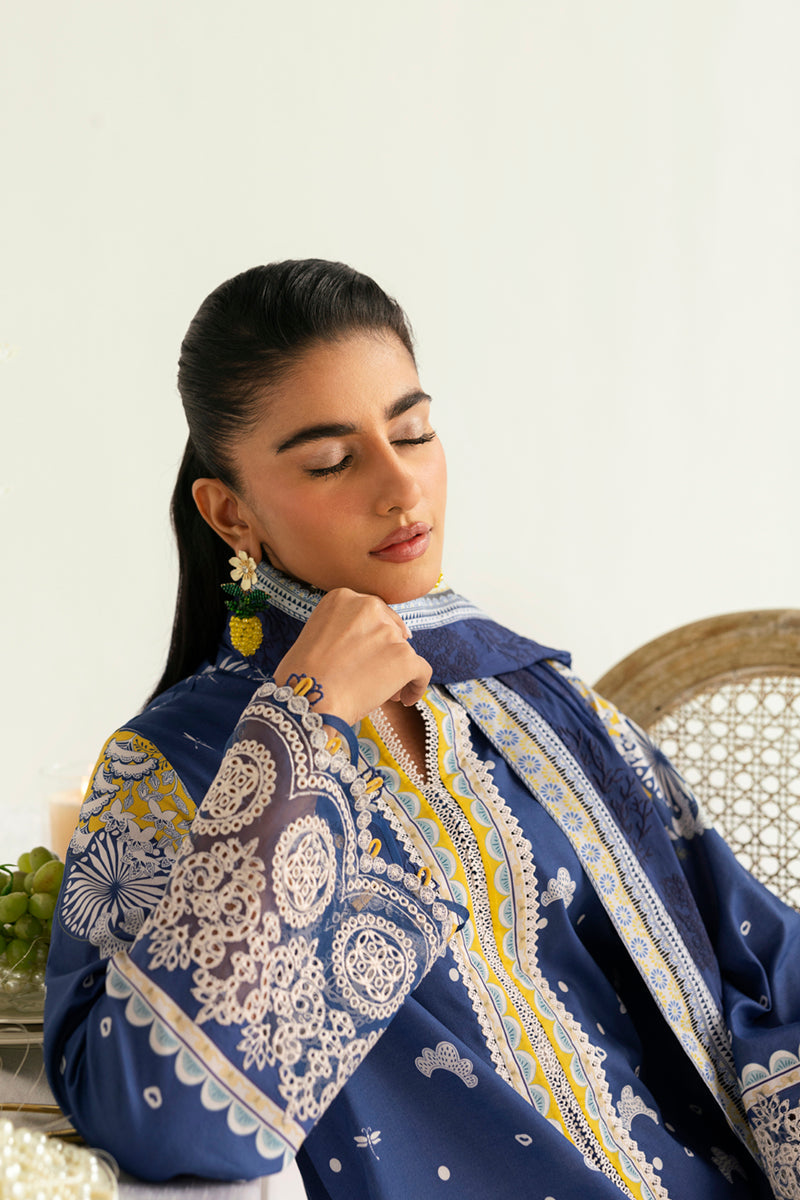 Qalamkar | Q Prints 2025 | PQ-02 HINA - Official Qalamkar stockist in UK - Sakeena London