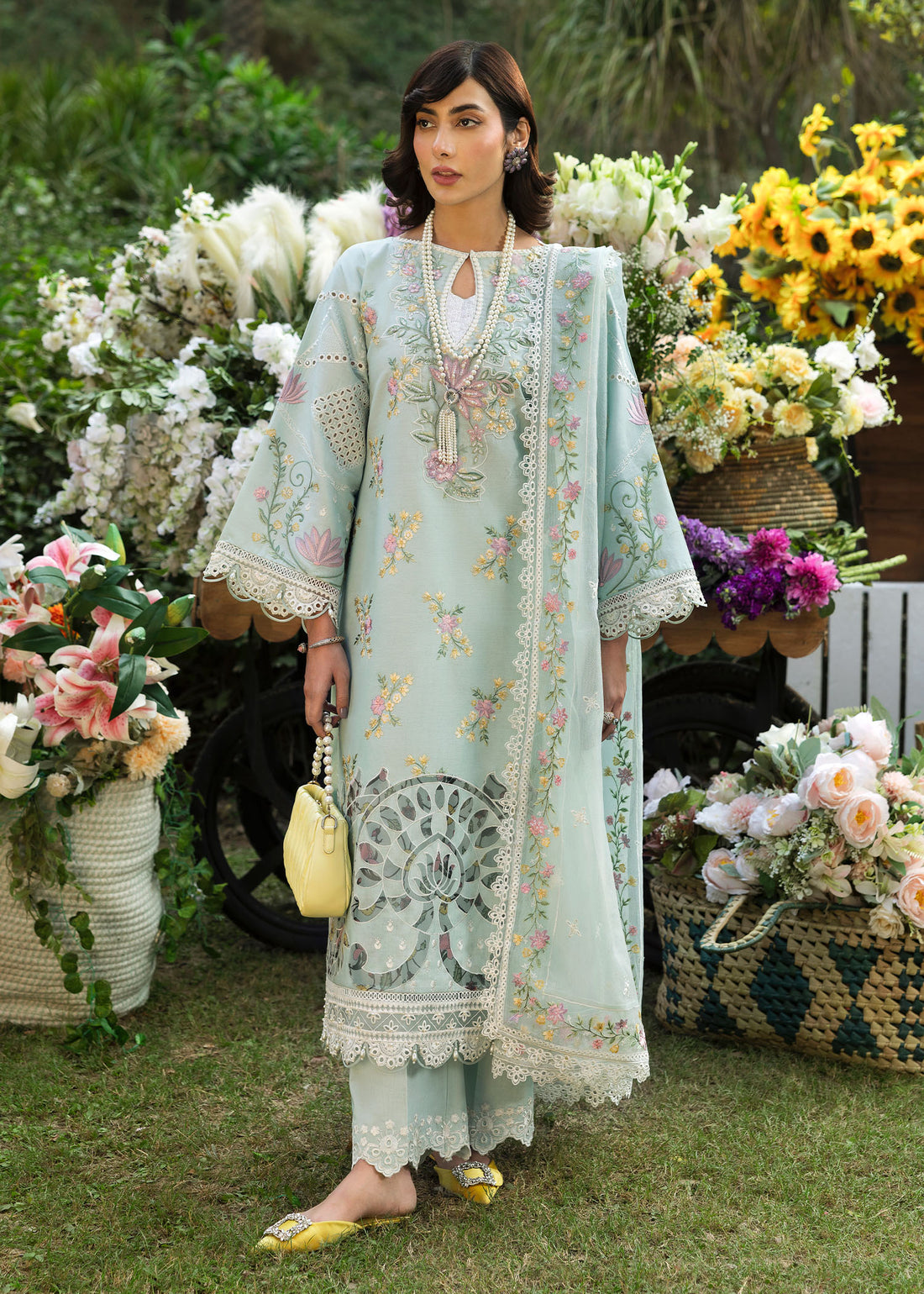Sardinia | Floral Forest | Sky Petal - Official Sardinia stockist in UK - Sakeena London