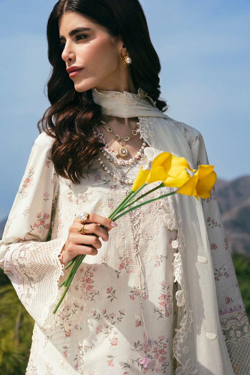 Qalamkar | Qlinekari Lawn | DC-13 Miri - Official Qalamkar stockist in UK - Sakeena London