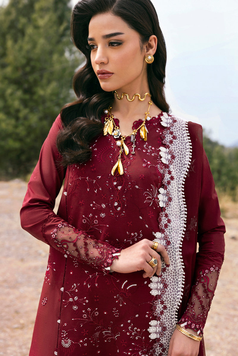 Qalamkar | Qlinekari Lawn | DC-06 Aila - Official Qalamkar stockist in UK - Sakeena London