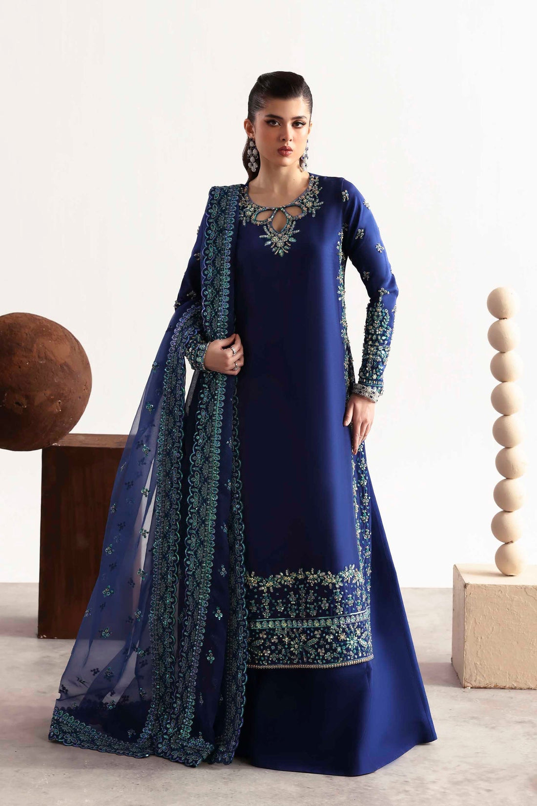 Akbar Aslam | Luxury Formals 25 | Sapphire - Official Akbar Aslam stockist in UK - Sakeena London