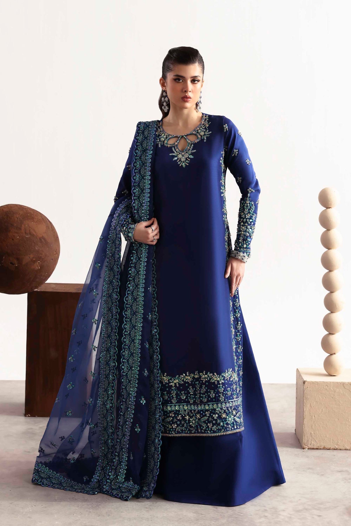 Akbar Aslam | Luxury Formals 25 | Sapphire - Official Akbar Aslam stockist in UK - Sakeena London