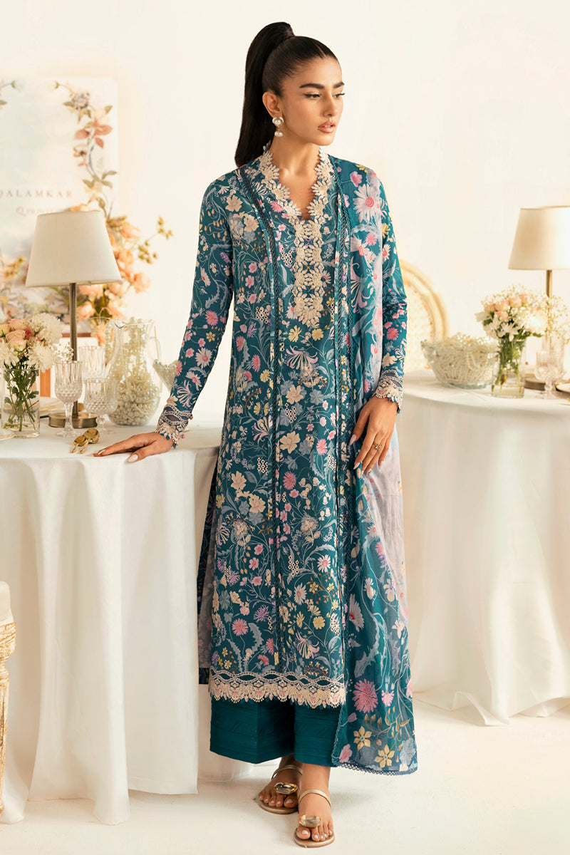 Qalamkar | Q Prints 2025 | PQ-04 RHEA - Official Qalamkar stockist in UK - Sakeena London