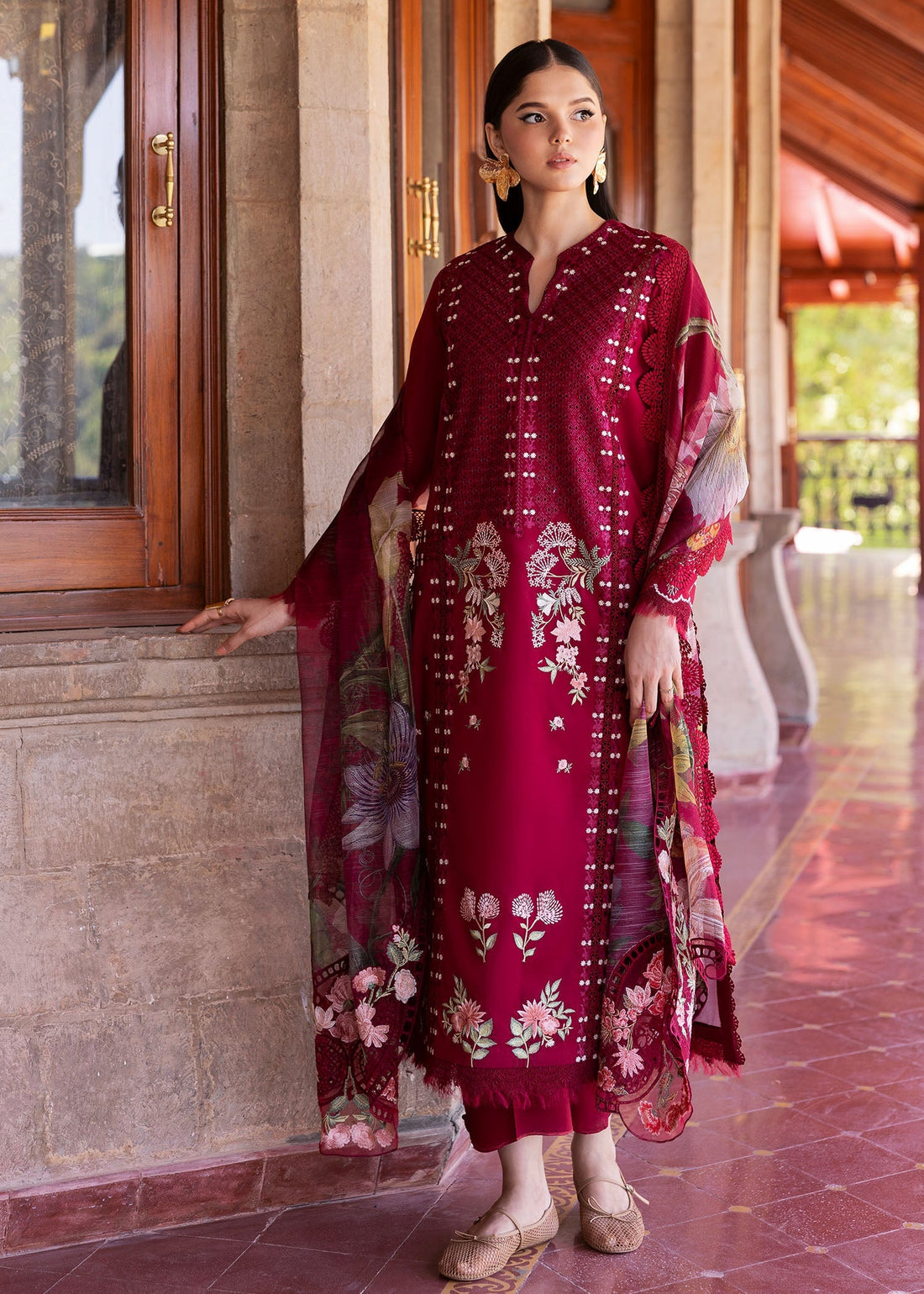 Saira Shakira | Bloom Lawn 25 | HANGING GARDENS 2-A - Official Saira Shakira stockist in UK - Sakeena London