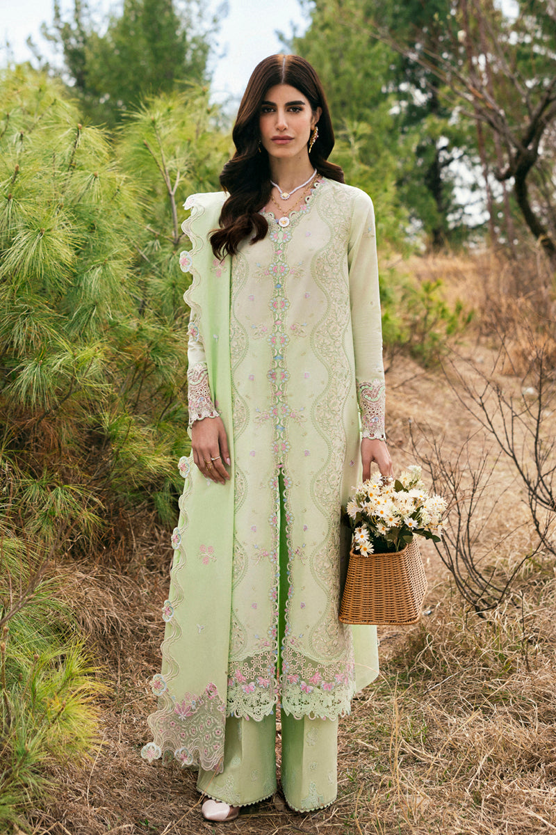 Qalamkar | Qlinekari Lawn | DC-14 Meline - Official Qalamkar stockist in UK - Sakeena London