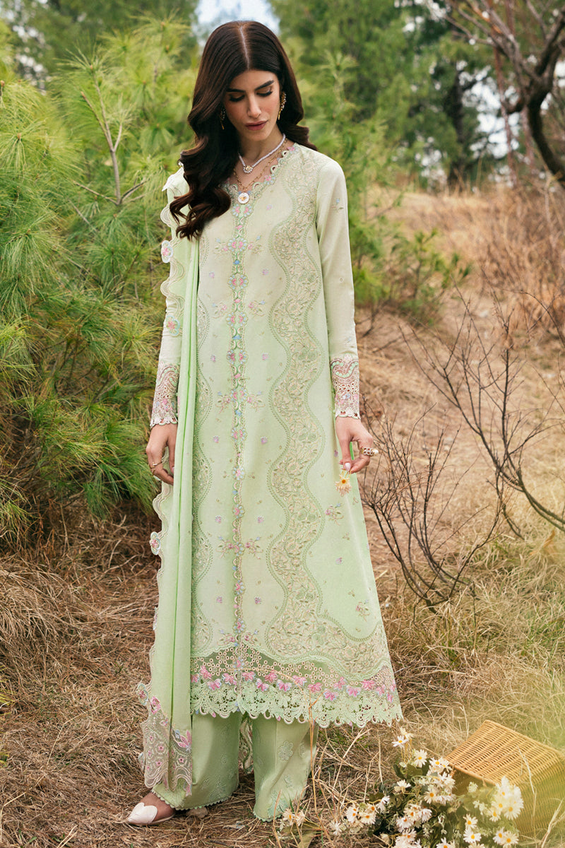Qalamkar | Qlinekari Lawn | DC-14 Meline - Official Qalamkar stockist in UK - Sakeena London