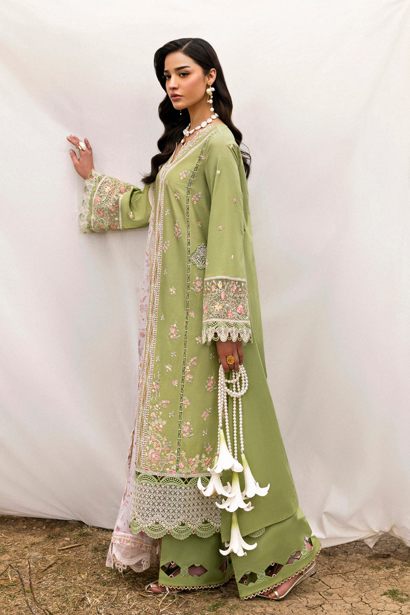 Qalamkar | Qlinekari Lawn | DC-01 Lovisa - Official Qalamkar stockist in UK - Sakeena London